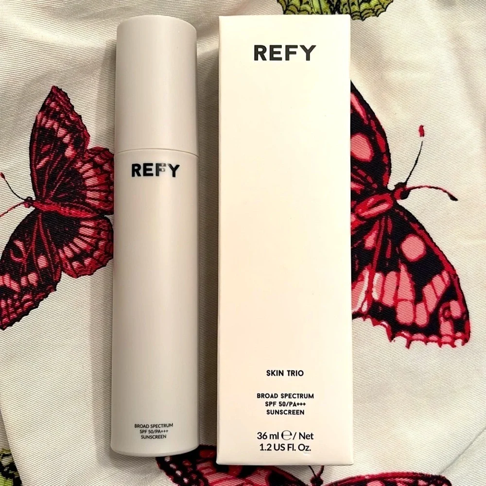 Brand New REFY Skin Trio SPF 50 Sunscreen Brightening Hydrating Primer Prep